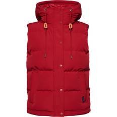 Superdry Vests Superdry Women's Everest Hooded Puffer Gilet Red
