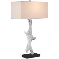 Currey and Company Devant White/Gray/Black Table Lamp 34.8"