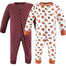 Orange Jumpsuits Hudson Baby Girl Cotton Sleep and Play Pumpkin Pie 6-9 Months