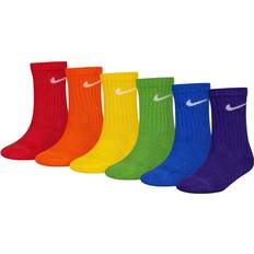 Underwear Children's Clothing Nike Little Kids' Dri-Fit Crew Socks 6-Pack Red/Orange/Yellow 5-7