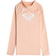 Water Sport Clothes Roxy Girls' Whole Hearted Long Sleeve Rashguard, 7, Pink Holiday Gift