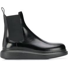 Alexander McQueen Leather Chelsea Boot - Black