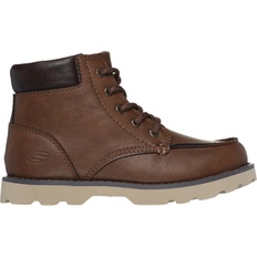 Skechers High Boots Skechers Boy's Bowland Truxer Boots Chocolate Synthetic/Metal Chocolate
