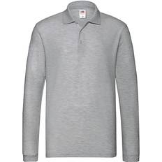 Dame Pikéskjorter Fruit of the Loom Mens Premium Long-Sleeved Polo Shirt