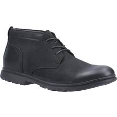44 Chukka boots Hush Puppies Mens Tyson Chukka Nubuck Leather Boot Black