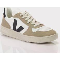 Veja Shoes Veja Men's V10 Bastille Leather Low-Top Sneakers White/Black/Tan 13D US