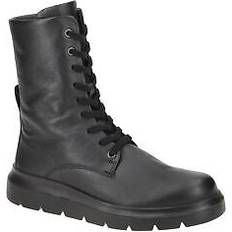 Ecco Lace Boots ecco Nouvelle Leather Lace-Up - Black