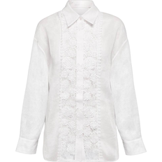 Zimmermann Raie Lace Trimmed Shirt - White