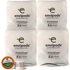 Fresh Roasted Coffee Fair Trade Organic Ethiopian Yirgacheffe Compostable Envipods 35.2oz 48