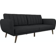 Sofa Beds Sofas Novogratz Brittany Premium Upholstery Dark Grey 81.5" 3 Seater
