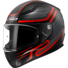 LS2 Full Face Helmets Motorcycle Helmets LS2 Integralhjelm FF353 Rapid II Circuit, Sort/Rød