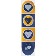Heart Supply Longboards Heart Supply Squad Skateboard Deck Yellow Yellow/Blue/White 7.75"
