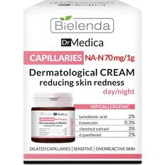 Bielenda Medica Capillaries Dermatological Face Cream Reducing Skin Redness Day Night
