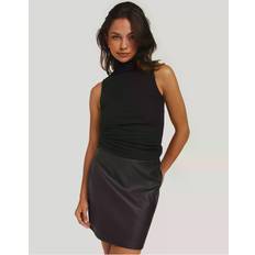 Pieces Polyester Skjørt Pieces Pcnoda Faux Leather Skirt