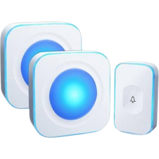 Wireless Doorbell JSIEEM Waterproof Door Bell Operating at 1000 feet with Flash LED Light 36 Melodies 4 Volume Levels