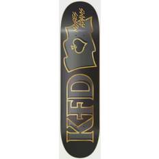 Svarte Longboards KFD Moses Adams Pro Skateboard Deck 3d Black/Gold 8"