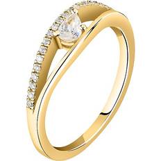 Gold Ringe Live Diamond Damenring LDY031180014 375er Gelbgold, recycelt