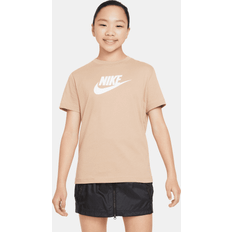 Braun Oberteile Nike Sportswear Casual T-Shirt orange Kinder
