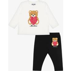 Elastan Andre sett Moschino Kids Baby cotton-blend top and leggings set multicoloured