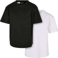 Jersey Kinderbekleidung Urban Classics Boy's Heavy Oversized Tee 2-pack - White/Black (UCK1778A)