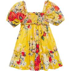 Babies - S Dresses Zimmermann Girls Yellow Floral Shirred Cotton Dress year