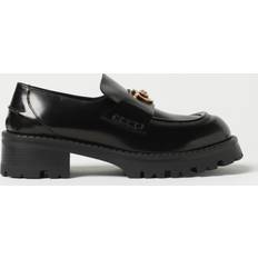 Versace Low Shoes Versace Medusa leather platform loafers black