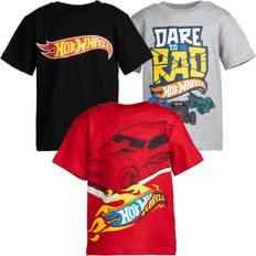 Children's Clothing Hot Wheels Little Boys Pack Graphic T-Shirt Gray/Black/Red