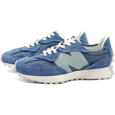 New Balance Unisex 327 in Blue/Green Suede/Mesh