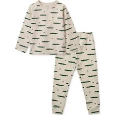 Økologisk bomull Jumpsuits Liewood Wilhelm Pyjamas Carlos/Sandy Beige