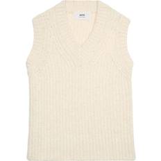 Unisex Vests Ami Paris Wool-blend vest white