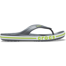 Unisex Flip-Flops Crocs Bayaband Flip - Slate Grey/Lime Punch