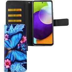 Samsung Galaxy A72 Klapphüllen Schutz handy hülle für samsung galaxy a72 5g case cover tasche wallet etui neu Blau
