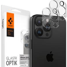Spigen Screen Protectors Spigen Camera Lens Protector [GlasTR Optik] Designed for iPhone 15 Pro Max/iPhone 15 Pro [Case Friendly] Clear [2 Pack]
