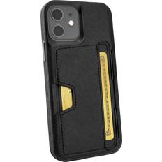 Apple iPhone 12 Wallet Cases Smartish iPhone 12/12 Pro Wallet Case Wallet Slayer Vol. 2 [Slim Protective Kickstand] Credit Card Holder Silk Black Tie Affair