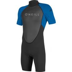 Water Sport Clothes O'Neill Wetsuits Youth Reactor-2 2mm Back Zip Short Sleeve Spring Wetsuit, Black/Ocean