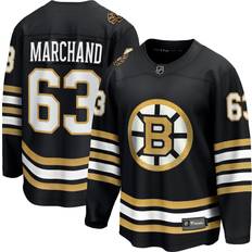 Fanatics Sports Fan Apparel Fanatics NHL Boston Bruins Centennial Brad Marchand #63 Breakaway Home Replica Jersey, Men's, Medium, Black Holiday Gift
