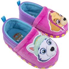 Children's Shoes Paw Patrol Girl's Skye and Everest A-Line Plush Slipper, Pink/Purple, Toddler 9/10