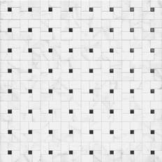 Black Tiles Affinity Tile FRL18D Domitia 17" 17" Square Tile Glossy Matte SF/Carton Cordoba