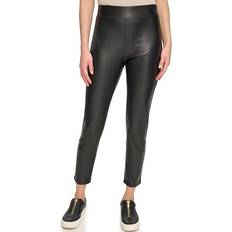 St. John DKNY Women's Faux Leather Pants Black