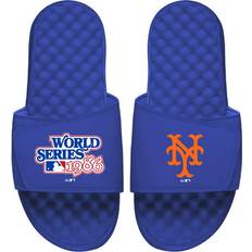 Men - Nike Air Force 1 Slippers & Sandals Islide Men ISlide Royal New York Mets 1986 World Series Local City Patch Design Slide Sandals