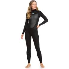 Roxy Women's 3/2mm Prologue Back Zip Wetsuit, 12, Black Holiday Gift