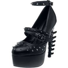 44 ½ Pumps Ocultica Rockabilly Høyhælete sko Gotiske Pumps til Damer svart