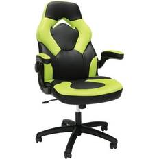 Green Gaming Chairs RESPAWN 3085 Ergonomic Gaming Chair -360 Swivel Integrated Headrest Adjustable Tilt Tension Green