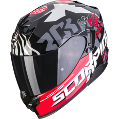 Scorpion Full Face Helmets Motorcycle Helmets Scorpion EXO-520 Evo Air Rok Bagoros Helmet, black-red, 2XL, black-red