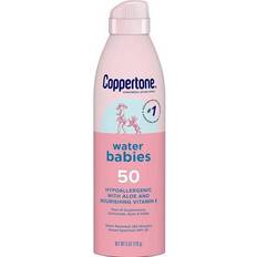 Water-Resistant Tan Enhancers SPF 50 Water Babies Sunscreen Lotion Spray