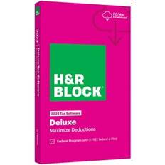 H&R Block Office Software H&R Block Tax Software Deluxe 2023 [Key Card]
