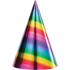 Party Hats Creative Converting 24ct Rainbow Foil Party Hats