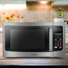 Gray Microwave Ovens Toshiba 1.5 with Air Fryer Silver, Gray, Black, Stainless Steel