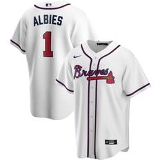 Atlanta Braves Game Jerseys Nike Mens Ozzie Albies Braves Replica Player Jersey Mens White/White