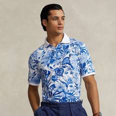Polo Ralph Lauren T-shirts & Tank Tops Polo Ralph Lauren Classic Fit Floral-Print Mesh Shirt in Jardin Floral/White